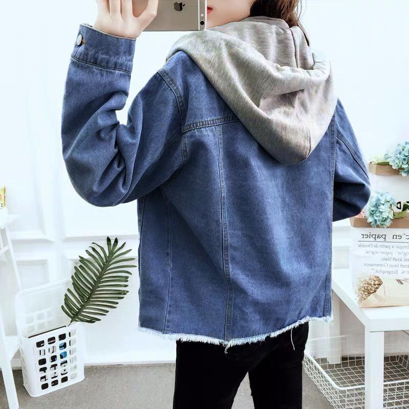 ÁO KHOÁC JEAN PHỐI NỈ LAI RÁCH - NJ3801
